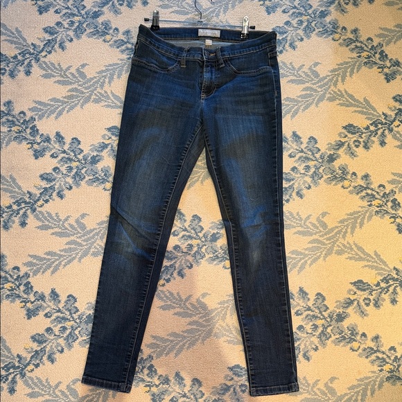 Banana Republic Factory Denim - Banana Republic Factory Indigo Legging Jeans with Orange Stitching